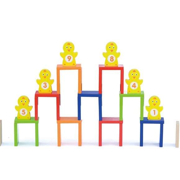 Viga Colorful Wooden Domino Run Set 116 Pcs New Sealed - Picture 6 of 16